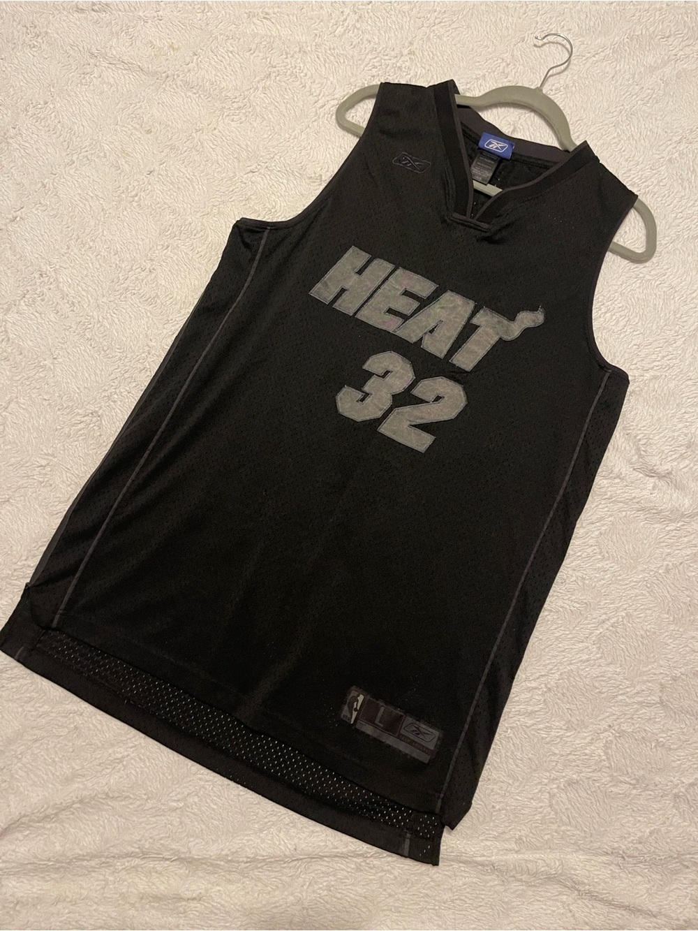 Reebok Black Vintage  Miami Heat O’NEAL #32 Jersey